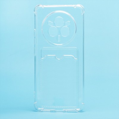 Чехол-накладка для Realme 14 Pro (прозрачный) - SC276 с картхолдером Чехол-накладка для Realme 14 Pro (прозрачный) - SC276 с картхолдером