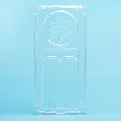 Чехол-накладка для Realme 14 Pro+ (прозрачный) - SC276 с картхолдером Чехол-накладка для Realme 14 Pro+ (прозрачный) - SC276 с картхолдером