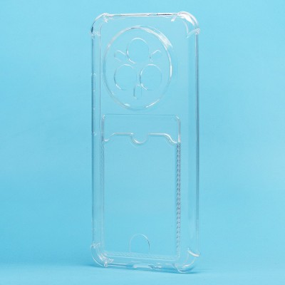 Чехол-накладка для Realme 14 Pro+ (прозрачный) - SC276 с картхолдером Чехол-накладка для Realme 14 Pro+ (прозрачный) - SC276 с картхолдером