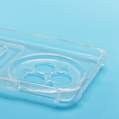 Чехол-накладка для Realme 14 Pro+ (прозрачный) - SC276 с картхолдером Чехол-накладка для Realme 14 Pro+ (прозрачный) - SC276 с картхолдером