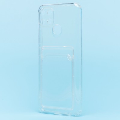 Чехол-накладка для Realme C21Y (прозрачный) - SC276 с картхолдером