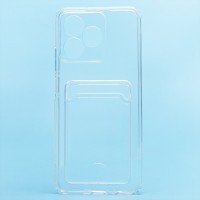 Чехол-накладка для Realme Note 50 (прозрачный) - SC276 с картхолдером