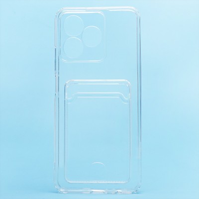 Чехол-накладка для Realme Note 50 (прозрачный) - SC276 с картхолдером Чехол-накладка для Realme Note 50 (прозрачный) - SC276 с картхолдером