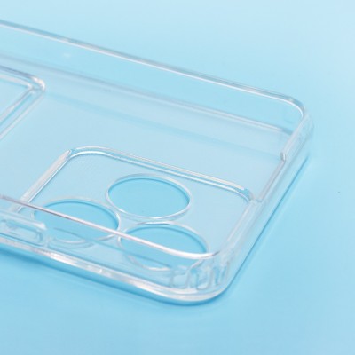 Чехол-накладка для Realme Note 50 (прозрачный) - SC276 с картхолдером