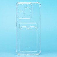 Чехол-накладка для Realme C61 4G Global (прозрачный) - SC276 с картхолдером