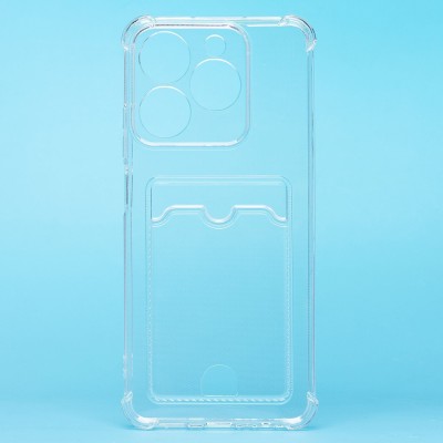 Чехол-накладка для Realme C61 4G Global (прозрачный) - SC276 с картхолдером