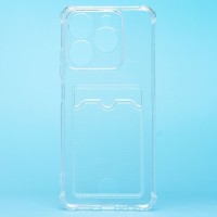 Чехол-накладка для Realme C63 4G (прозрачный) - SC276 с картхолдером