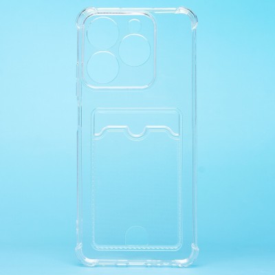 Чехол-накладка для Realme C63 4G (прозрачный) - SC276 с картхолдером Чехол-накладка для Realme C63 4G (прозрачный) - SC276 с картхолдером