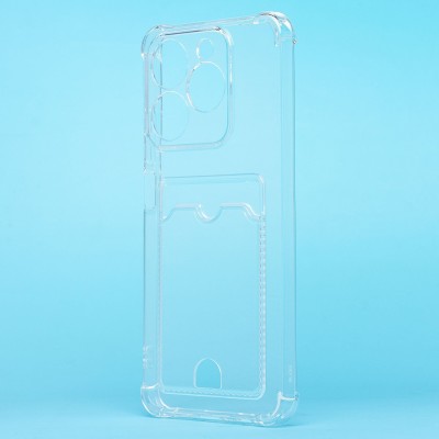 Чехол-накладка для Realme C63 4G (прозрачный) - SC276 с картхолдером