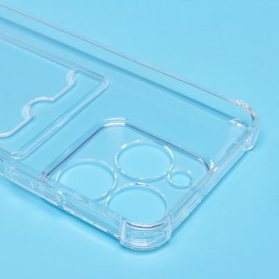 Чехол-накладка для Realme C63 4G (прозрачный) - SC276 с картхолдером