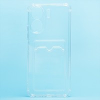Чехол-накладка для Realme C65 (прозрачный) - SC276 с картхолдером
