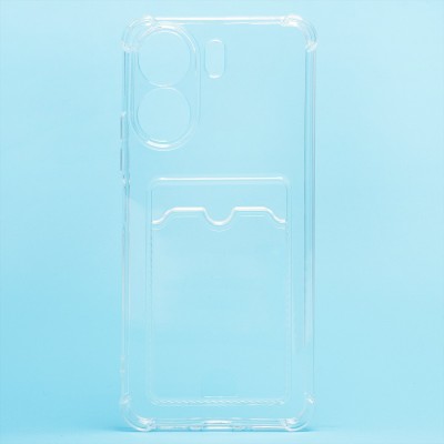 Чехол-накладка для Realme C65 (прозрачный) - SC276 с картхолдером Чехол-накладка для Realme C65 (прозрачный) - SC276 с картхолдером