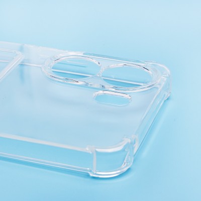 Чехол-накладка для Realme C65 (прозрачный) - SC276 с картхолдером