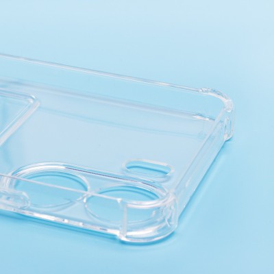 Чехол-накладка для Realme C65 (прозрачный) - SC276 с картхолдером