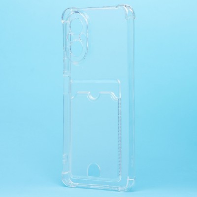 Чехол-накладка для Realme C67 4G (прозрачный) - SC276 с картхолдером