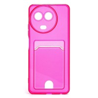 Чехол-накладка для Realme C67 5G (розовый) - SC276 с картхолдером