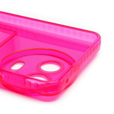 Чехол-накладка для Realme C67 5G (розовый) - SC276 с картхолдером