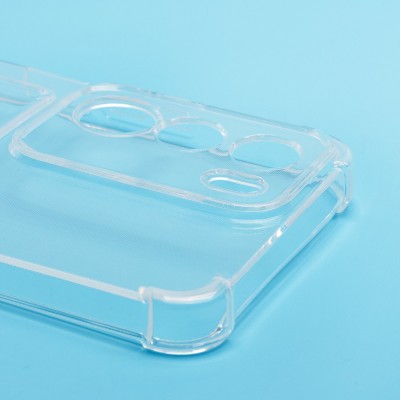 Чехол-накладка для Realme C71 (прозрачный) - SC276 с картхолдером