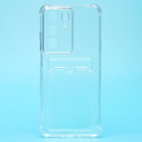 Чехол-накладка для Realme C75 (прозрачный) - SC276 с картхолдером