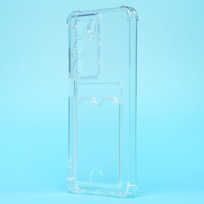 Чехол-накладка для Realme C75 (прозрачный) - SC276 с картхолдером