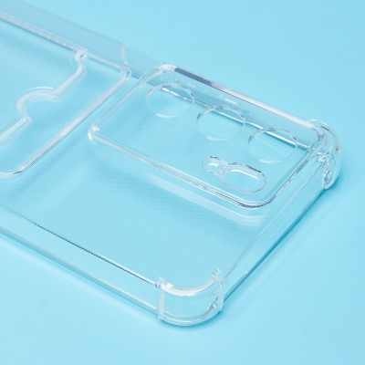 Чехол-накладка для Realme C75 (прозрачный) - SC276 с картхолдером