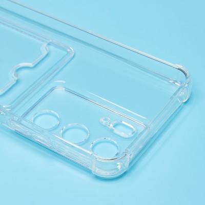 Чехол-накладка для Realme C75 (прозрачный) - SC276 с картхолдером