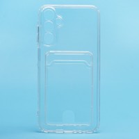 Чехол-накладка для Samsung Galaxy A15 5G (прозрачный) - SC276 с картхолдером