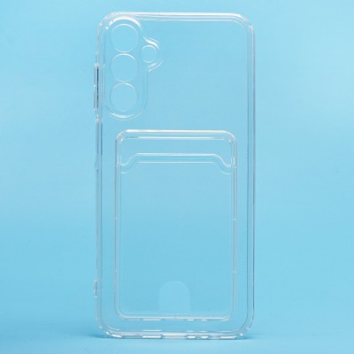 Чехол-накладка для Samsung Galaxy A15 5G (прозрачный) - SC276 с картхолдером Чехол-накладка для Samsung Galaxy A15 5G (прозрачный) - SC276 с картхолдером