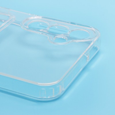 Чехол-накладка для Samsung Galaxy A15 5G (прозрачный) - SC276 с картхолдером