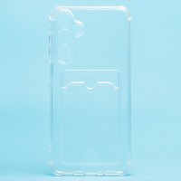 Чехол-накладка для Samsung Galaxy A16 5G (прозрачный) - SC276 с картхолдером