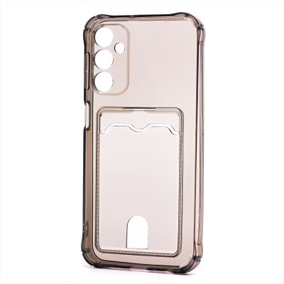 Чехол-накладка для Samsung Galaxy A24 4G (черный) - SC276 с картхолдером