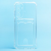 Чехол-накладка для Samsung Galaxy A25 5G (прозрачный) - SC276 с картхолдером