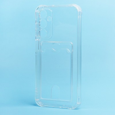 Чехол-накладка для Samsung Galaxy A25 5G (прозрачный) - SC276 с картхолдером