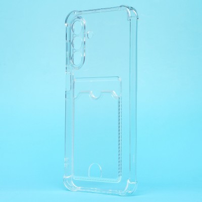 Чехол-накладка для Samsung Galaxy A26 5G (прозрачный) - SC276 с картхолдером