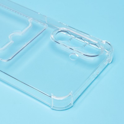 Чехол-накладка для Samsung Galaxy A26 5G (прозрачный) - SC276 с картхолдером