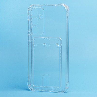 Чехол-накладка для Samsung Galaxy A35 (прозрачный) - SC276 с картхолдером