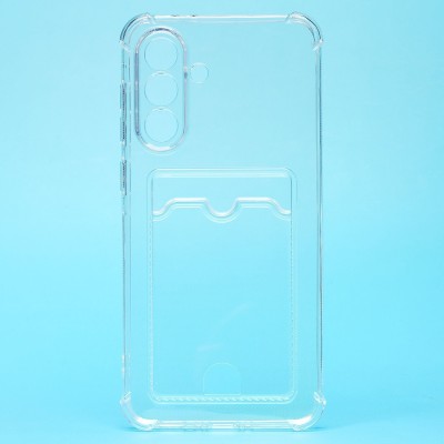 Чехол-накладка для Samsung Galaxy A36 5G (прозрачный) - SC276 с картхолдером