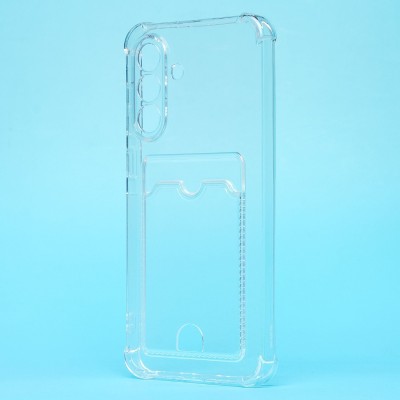 Чехол-накладка для Samsung Galaxy A36 5G (прозрачный) - SC276 с картхолдером