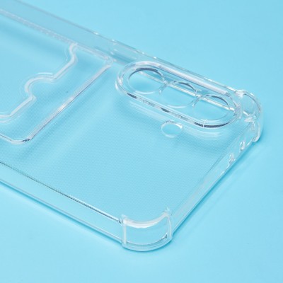 Чехол-накладка для Samsung Galaxy A36 5G (прозрачный) - SC276 с картхолдером