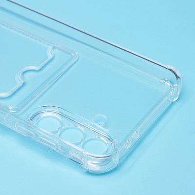 Чехол-накладка для Samsung Galaxy A36 5G (прозрачный) - SC276 с картхолдером