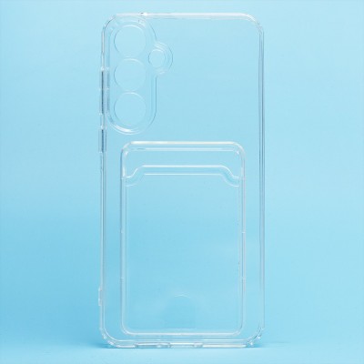 Чехол-накладка для Samsung Galaxy A55 (прозрачный) - SC276 с картхолдером