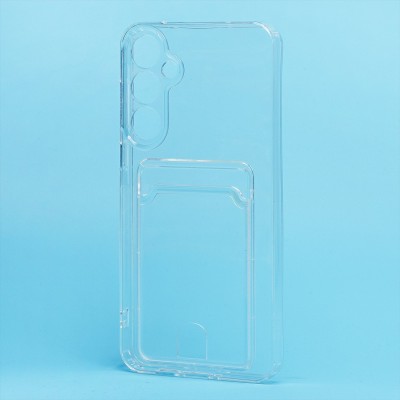 Чехол-накладка для Samsung Galaxy A55 (прозрачный) - SC276 с картхолдером Чехол-накладка для Samsung Galaxy A55 (прозрачный) - SC276 с картхолдером