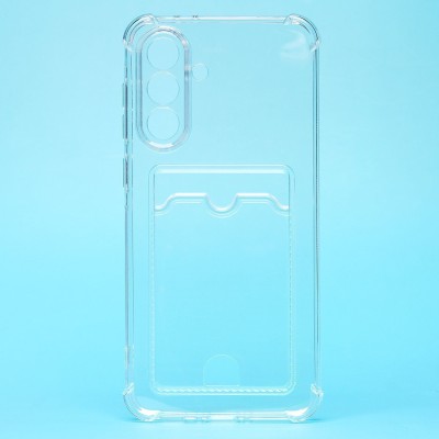 Чехол-накладка для Samsung Galaxy A56 5G (прозрачный) - SC276 с картхолдером