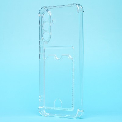 Чехол-накладка для Samsung Galaxy A56 5G (прозрачный) - SC276 с картхолдером Чехол-накладка для Samsung Galaxy A56 5G (прозрачный) - SC276 с картхолдером