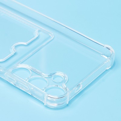 Чехол-накладка для Samsung Galaxy S24 FE (прозрачный) - SC276 с картхолдером