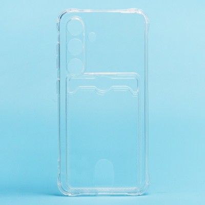 Чехол-накладка для Samsung Galaxy S24 (прозрачный) - SC276 с картхолдером Чехол-накладка для Samsung Galaxy S24 (прозрачный) - SC276 с картхолдером