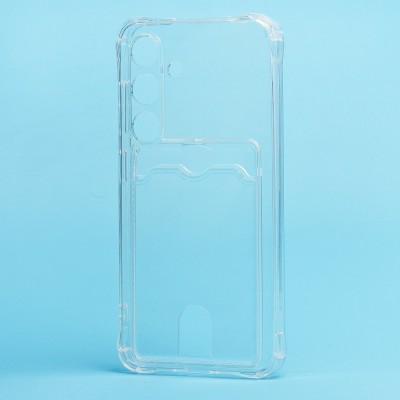 Чехол-накладка для Samsung Galaxy S24+ (прозрачный) - SC276 с картхолдером