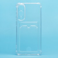 Чехол-накладка для Samsung Galaxy S25 Edge (прозрачный) - SC276 с картхолдером