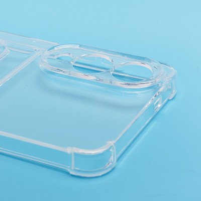 Чехол-накладка для Samsung Galaxy S25 Edge (прозрачный) - SC276 с картхолдером