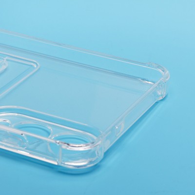 Чехол-накладка для Samsung Galaxy S25 Edge (прозрачный) - SC276 с картхолдером